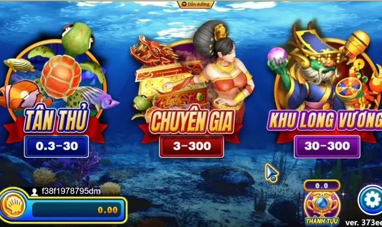Các phòng chơi trong game Bắn Cá Rồng SunWin