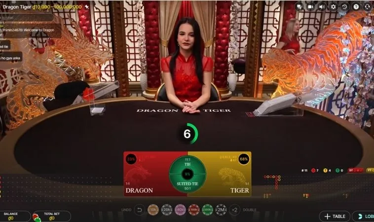 Trải nghiệm chơi Dragon Tiger Tại SunWin cùng dealer người thật